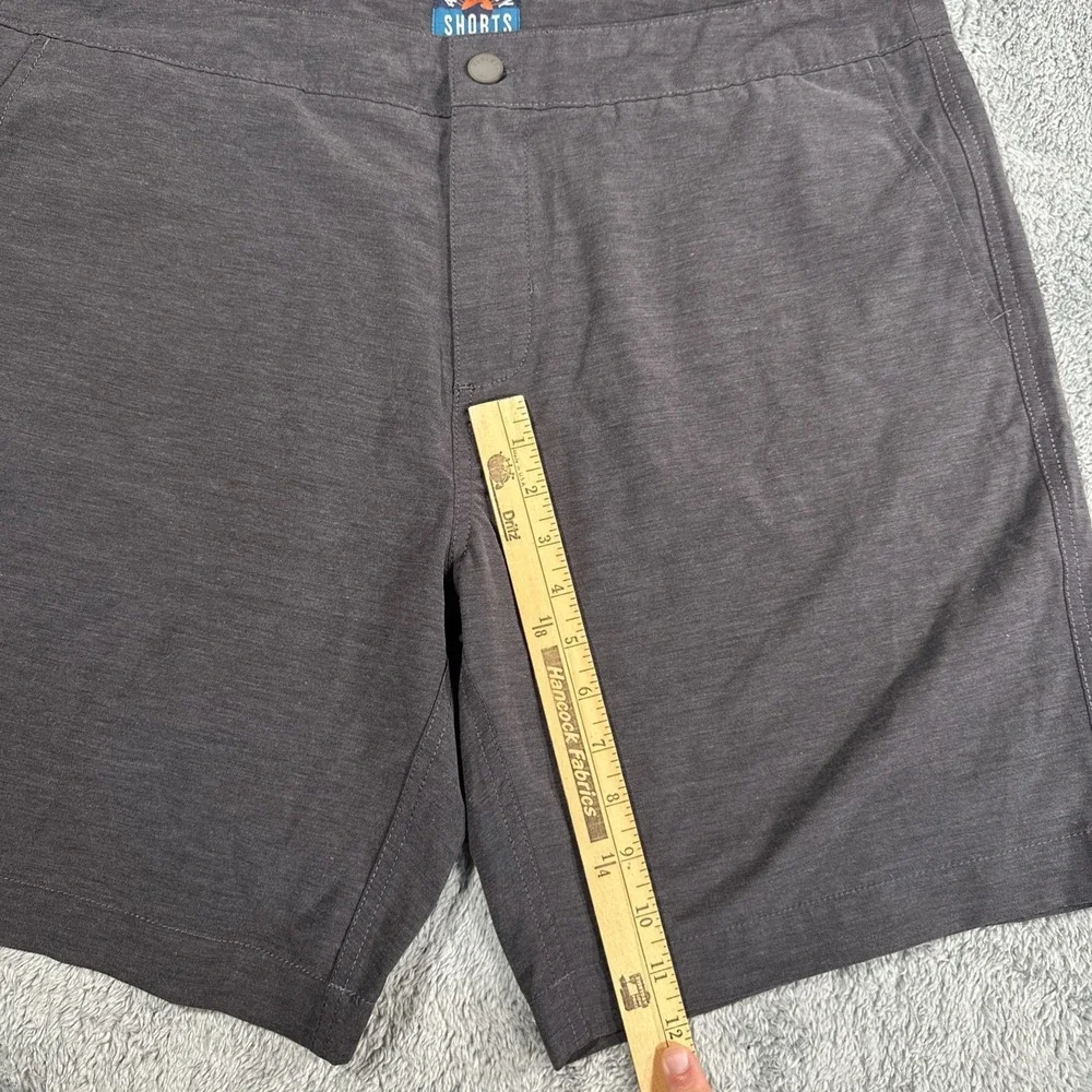 Faherty All Day Shorts Mens 38 Dark Gray Performance Stretch Summer Casual Chino